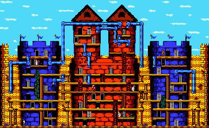 Thumbnail for a map of Stage 7-3 for the Game Boy game Bugs Bunny In Crazy Castle 4.