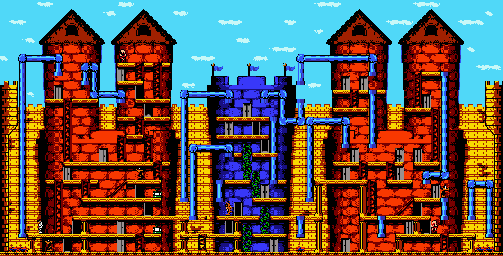 Thumbnail for a map of Stage 7-4 for the Game Boy game Bugs Bunny In Crazy Castle 4.