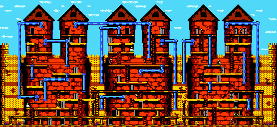 Thumbnail for a map of Stage 7-5 for the Game Boy game Bugs Bunny In Crazy Castle 4.