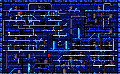 Thumbnail for a map of Stage 9-4 for the Game Boy game Bugs Bunny In Crazy Castle 4.