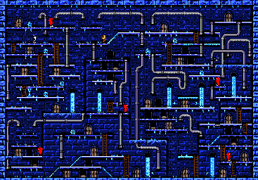 Thumbnail for a map of Stage 9-5 for the Game Boy game Bugs Bunny In Crazy Castle 4.