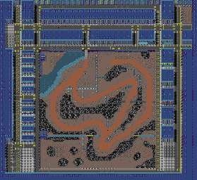 Thumbnail for a map of Level 12 for the Game Boy game Carmageddon: Carpocalypse Now.