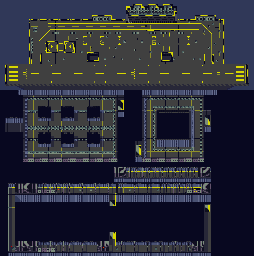 Thumbnail for a map of Level 22 for the Game Boy game Carmageddon: Carpocalypse Now.