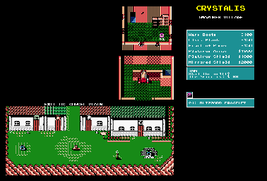 Thumbnail for a map of Amazones Village for the Game Boy game Crystalis.