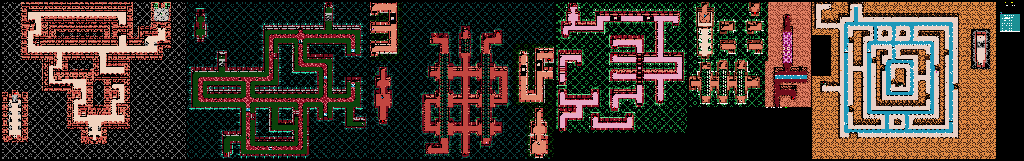 Thumbnail for a map of Goa Fortress for the Game Boy game Crystalis.