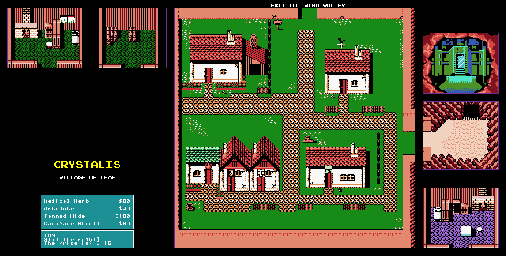 Thumbnail for a map of Village Of Leaf for the Game Boy game Crystalis.