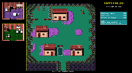 Thumbnail for a map of Village Of Oak for the Game Boy game Crystalis.