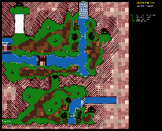 Thumbnail for a map of Waterfall Valley for the Game Boy game Crystalis.