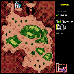 Thumbnail for a map of Wind Valley for the Game Boy game Crystalis.
