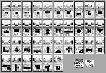Thumbnail for a map of Levels for the Game Boy game Daedalian Opus.