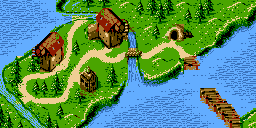 Thumbnail for a map of Cape Codswallop (In-Game Map) for the Game Boy game Donkey Kong GB: Dinky Kong & Dixie Kong.