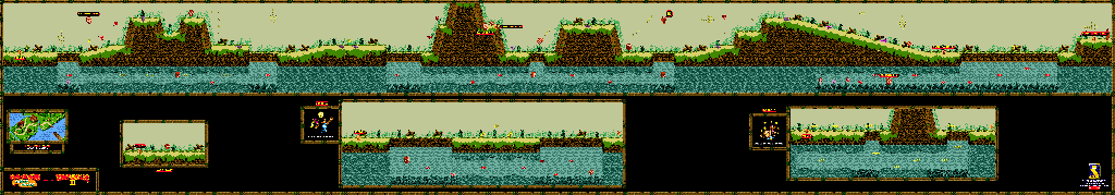 Thumbnail for a map of Cape Codswallop Koco Channel for the Game Boy game Donkey Kong GB: Dinky Kong & Dixie Kong.