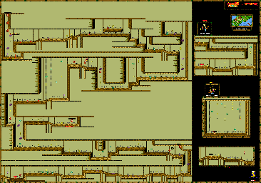 Thumbnail for a map of Cape Codswallop Liftshaft Lottery for the Game Boy game Donkey Kong GB: Dinky Kong & Dixie Kong.