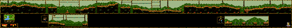 Thumbnail for a map of Great Ape Lakes Jungle Jeopardy for the Game Boy game Donkey Kong GB: Dinky Kong & Dixie Kong.
