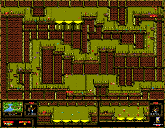 Thumbnail for a map of Great Ape Lakes Karbine Kaos for the Game Boy game Donkey Kong GB: Dinky Kong & Dixie Kong.