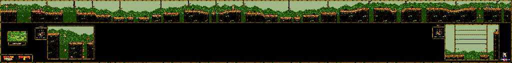 Thumbnail for a map of The Lost World Rainforest Rumble for the Game Boy game Donkey Kong GB: Dinky Kong & Dixie Kong.