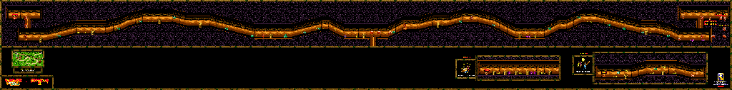 Thumbnail for a map of The Lost World Whiplash Dash for the Game Boy game Donkey Kong GB: Dinky Kong & Dixie Kong.
