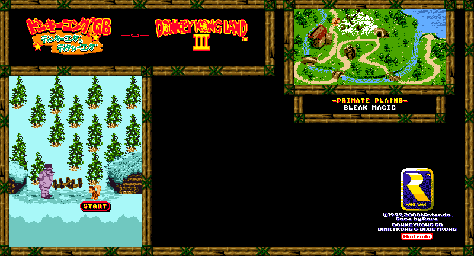 Thumbnail for a map of Primate Plains Bleak Magic for the Game Boy game Donkey Kong GB: Dinky Kong & Dixie Kong.