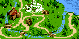 Thumbnail for a map of Primate Plains (In-Game Map) for the Game Boy game Donkey Kong GB: Dinky Kong & Dixie Kong.