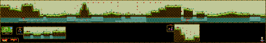 Thumbnail for a map of Primate Plains Riverbank Riot for the Game Boy game Donkey Kong GB: Dinky Kong & Dixie Kong.