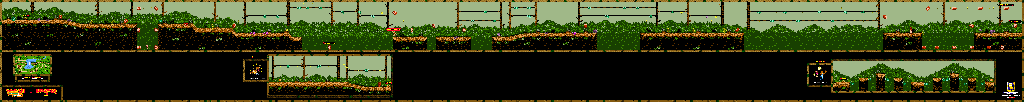 Thumbnail for a map of Tin Can Valley Tropical Tightropes for the Game Boy game Donkey Kong GB: Dinky Kong & Dixie Kong.