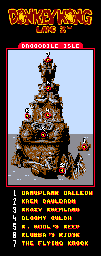 Thumbnail for a map of Crocodile Isle (In-Game Map) for the Game Boy game Donkey Kong Land 2.