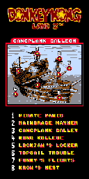 Thumbnail for a map of Gangplank Galleon (In-Game Map) for the Game Boy game Donkey Kong Land 2.