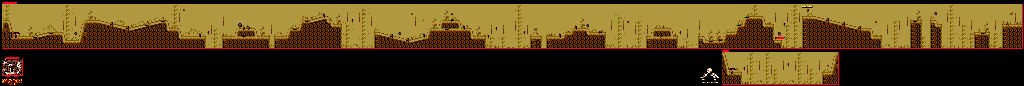 Thumbnail for a map of Gloomy Gulch Ghostly Grove for the Game Boy game Donkey Kong Land 2.