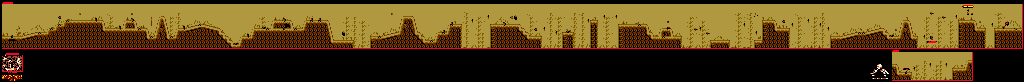 Thumbnail for a map of Gloomy Gulch Web Woods for the Game Boy game Donkey Kong Land 2.