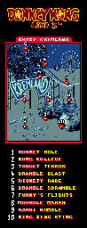 Thumbnail for a map of Krazy Kremland (In-Game Map) for the Game Boy game Donkey Kong Land 2.