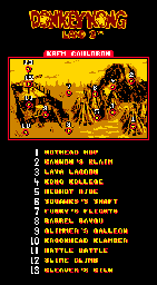Thumbnail for a map of Krem Cauldron (In-Game Map) for the Game Boy game Donkey Kong Land 2.