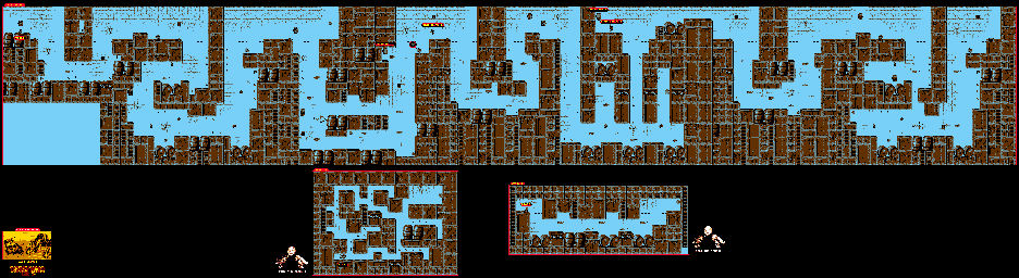 Thumbnail for a map of Krem Cauldron Lava Lagoon for the Game Boy game Donkey Kong Land 2.
