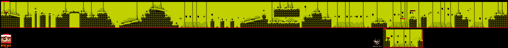 Thumbnail for a map of Lost World Klobber Karnage for the Game Boy game Donkey Kong Land 2.
