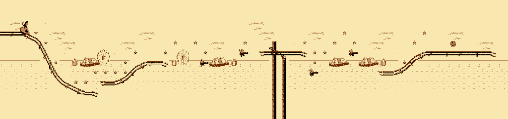 Thumbnail for a map of Unused Bonus Level (Collect The Stars!) for the Game Boy game Donkey Kong Land 2.