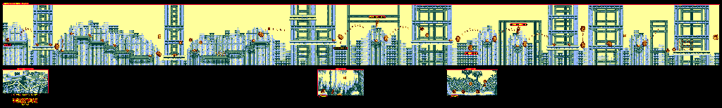 Thumbnail for a map of Big Ape City Button Barrel Blast for the Game Boy game Donkey Kong Land.