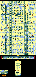 Thumbnail for a map of Big Ape City Oil Drum Slum for the Game Boy game Donkey Kong Land.