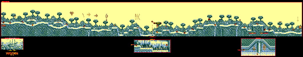 Thumbnail for a map of Gangplank Galleon Ahoy! Jungle Jaunt for the Game Boy game Donkey Kong Land.