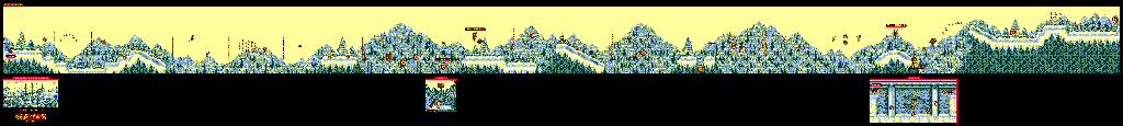 Thumbnail for a map of Gangplank Galleon Ahoy! Rope Ravine for the Game Boy game Donkey Kong Land.