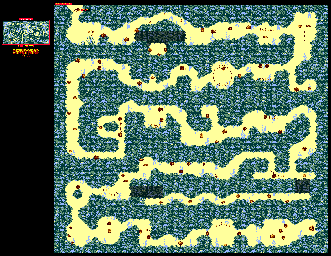 Thumbnail for a map of Kremlantis Reef Rampage for the Game Boy game Donkey Kong Land.
