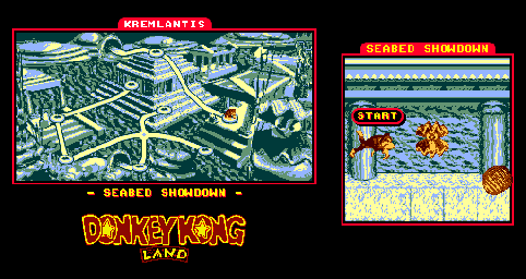 Thumbnail for a map of Kremlantis Seabed Showdown for the Game Boy game Donkey Kong Land.