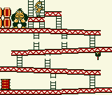 Thumbnail for a map of Stage 0 0-1 for the Game Boy game Donkey Kong.