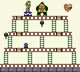 Thumbnail for a map of Stage 0 0-4 for the Game Boy game Donkey Kong.