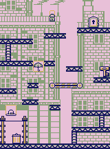 Thumbnail for a map of Stage 1 1-2 for the Game Boy game Donkey Kong.