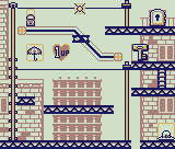 Thumbnail for a map of Stage 1 1-3 for the Game Boy game Donkey Kong.