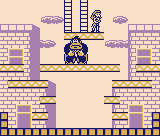 Thumbnail for a map of Stage 1 1-8 for the Game Boy game Donkey Kong.