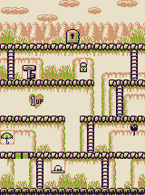 Thumbnail for a map of Stage 2 2-10 for the Game Boy game Donkey Kong.