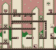 Thumbnail for a map of Stage 2 2-6 for the Game Boy game Donkey Kong.
