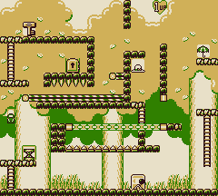 Thumbnail for a map of Stage 2 2-7 for the Game Boy game Donkey Kong.