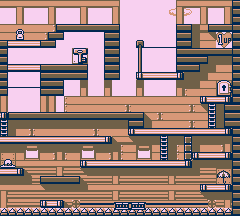 Thumbnail for a map of Stage 3 3-2 for the Game Boy game Donkey Kong.