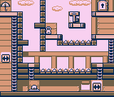 Thumbnail for a map of Stage 3 3-6 for the Game Boy game Donkey Kong.